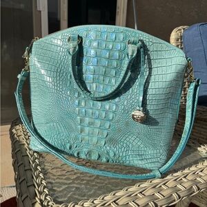 Gorgeous Brahmin Large Duxbury satchel in Mineral Blue